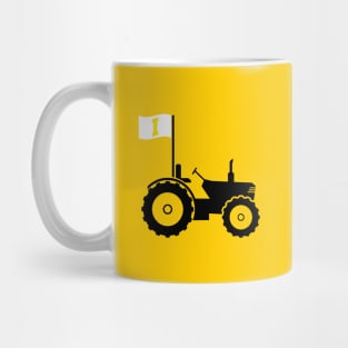 Support IOWA with this Tractor and Flag design Mug